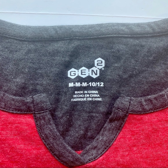 Arkansas Razorbacks Raglan Tee NWT - Picture 2 of 5